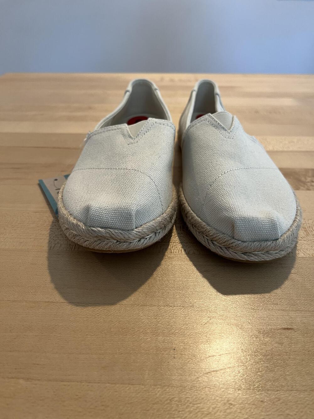 TOMS Shoes Womens Size 6 Belmont Rope Espadrille Slip On Flat Canvas New - Picture 6 of 9